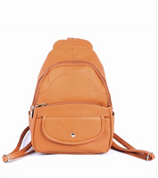 
              Embossed Leather Backpack
            