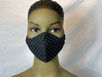 
              Black with White Polka Dots  Coronavirus Protection Face Mask
            