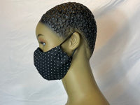 
              Black with White Polka Dots  Coronavirus Protection Face Mask
            