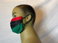 Red, Black, and Green Coronavirus Protection Face Mask