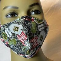 Army Dog Tags Protection Face Mask