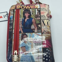 Obama Cross body cell phone and wallet bag - red