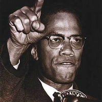 Malcolm X Poster Print by any means necessary