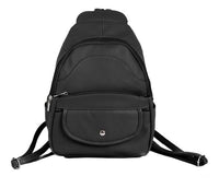 Embossed Leather Backpack
