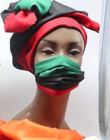 Red, Black, and Green Coronavirus Protection Face Mask