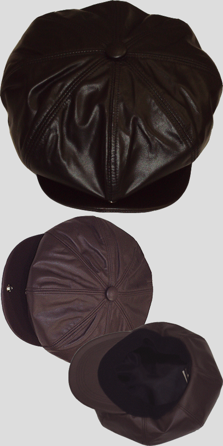 Leather Big Apple Hats