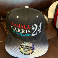 Kamala Harris '24 Hat Black & White