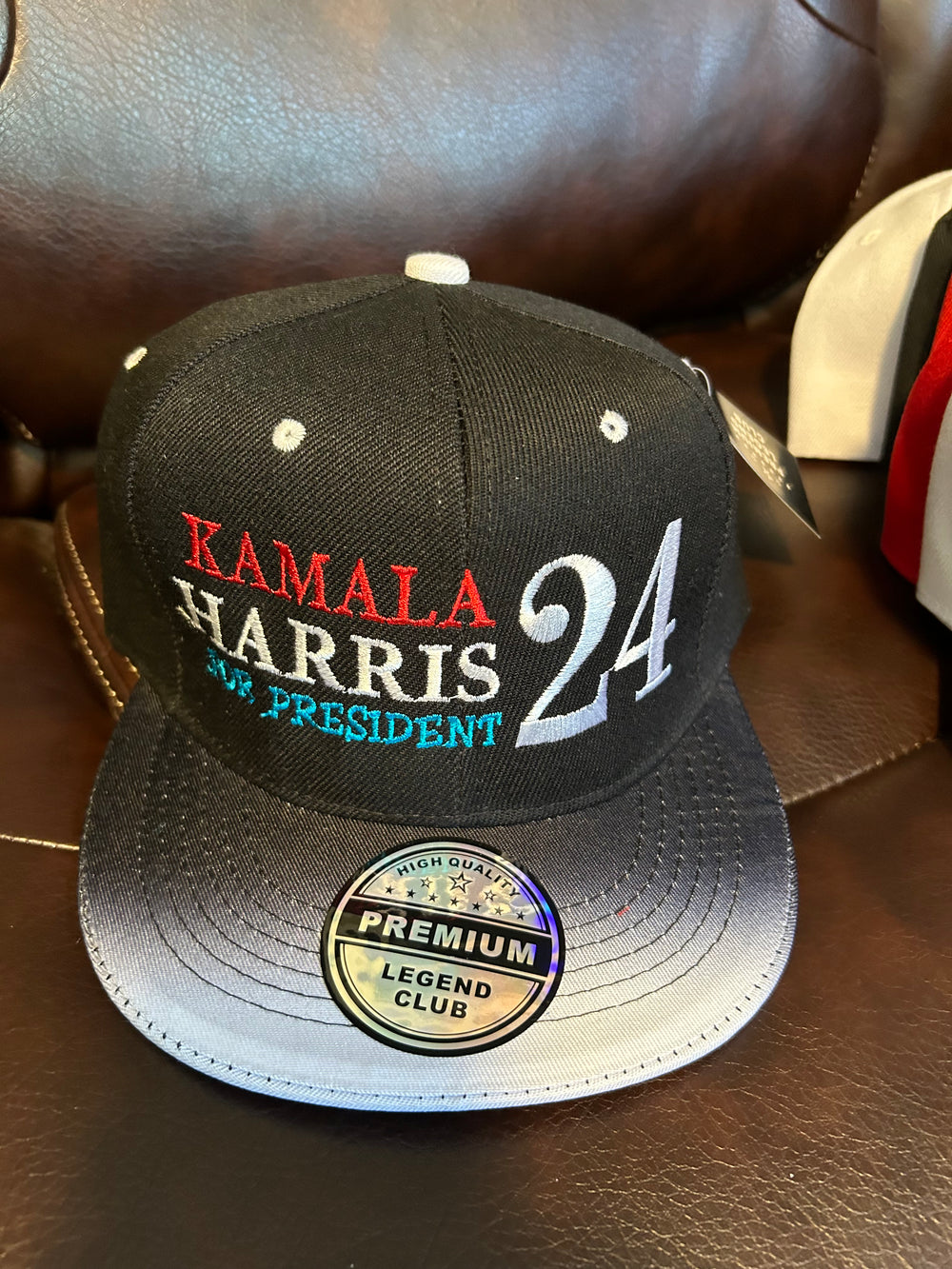 Kamala Harris '24 Hat Black & White