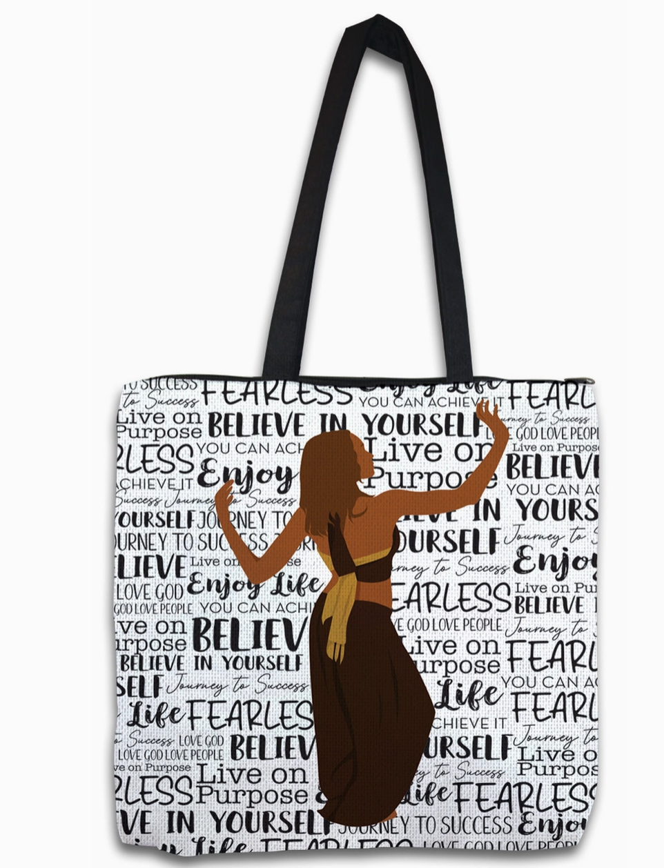 Believe Woven Tote Bag