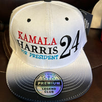 Kamala Harris '24 Hat White & Black