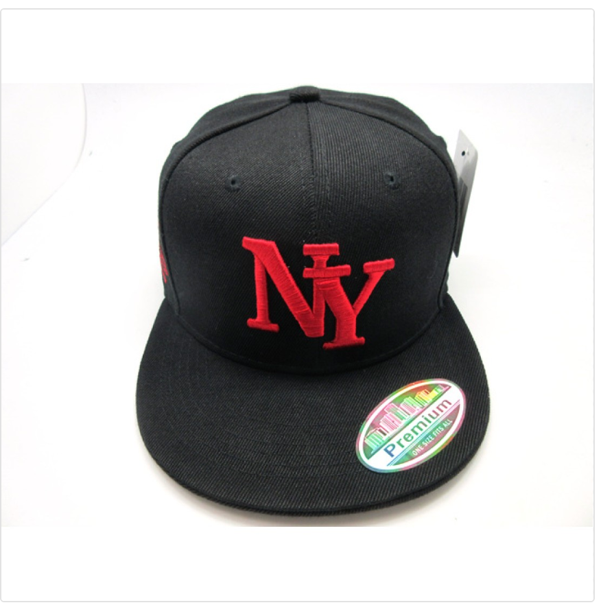 NEW YORK CITY FITTED BLK/RED