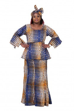 African 3 pc dress set