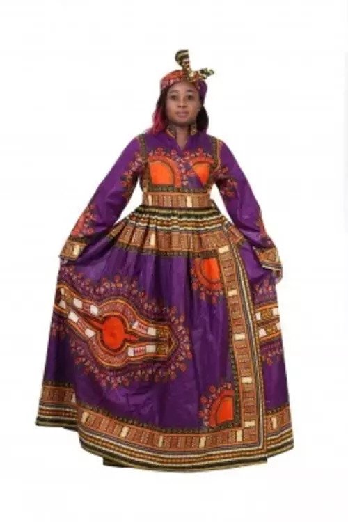 fitted lace wedding dress Velvet with cape Long Dress – BayNik African Couture main image 1