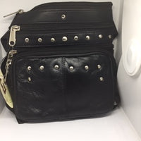 Leather Studded Crossbody Bag