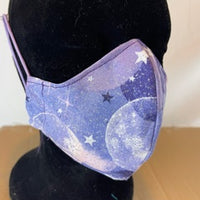 Purple Stars and Moons  Coronavirus Protection Face Mask