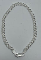 
              Sterling Silver Charm  Link Bracelet
            