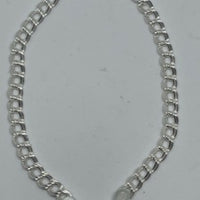 Sterling Silver Charm  Link Bracelet