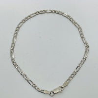 Sterling Silver Figaro Flat Bracelet