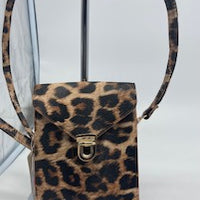 Leopard cross body handbag
