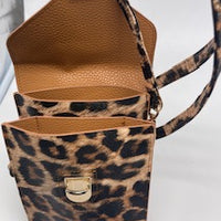 Leopard cross body handbag