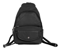 
              Embossed Leather Backpack
            
