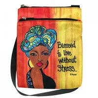 
              Blessed To Live Without Stress Travel Purse
            