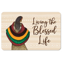 "Living The Blessed Life" African American Life Shower Curtain