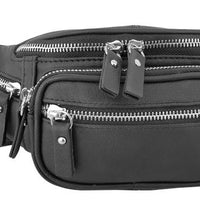 Compact Cowhide Leather Fannypack