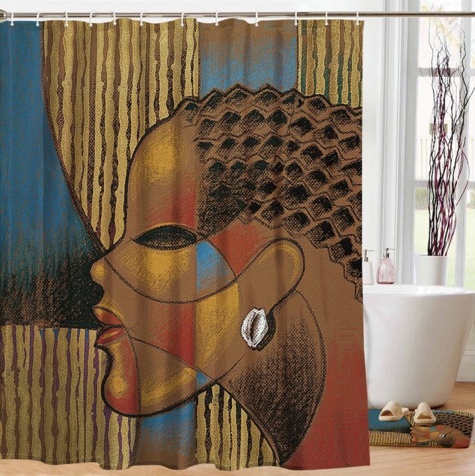Composite Of A Woman Shower Curtain Africanamericanblackgifts
