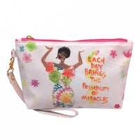 Each Day Brings The Possibilities of Miracles Cosmetic Pouch
