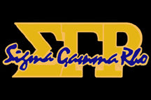 Sigma Gamma Rho Three Letter Gold Signature Lapel Pin