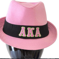 Alpha Kappa Alpha Sorority Pink AKA Fedora Hat