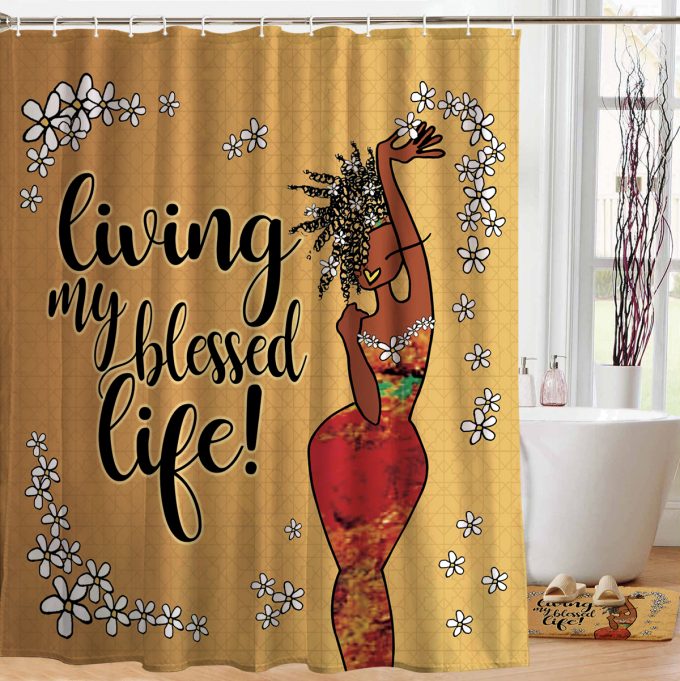 Living My Blessed Life Shower Curtain