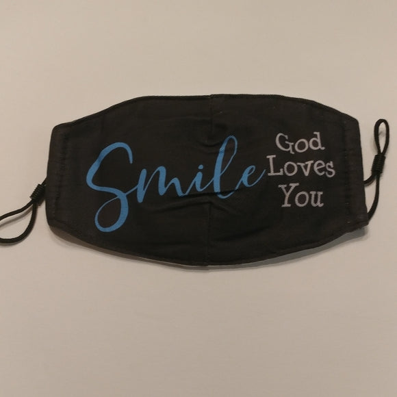 Smile God Loves You Face Mask