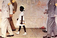 Walking to School-Schoolgirl with U.S Marshals Art Print
