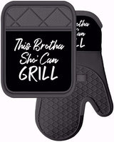 
              This Brotha Sho Can Grill Oven Mitt and Potholder
            