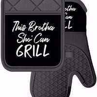 This Brotha Sho Can Grill Oven Mitt and Potholder