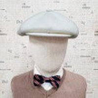 
              White Wool Apple Newsboy Cap
            