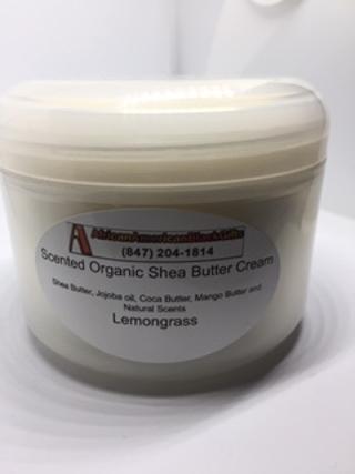 Lemongrass Scented Organic Shea Butter Cream