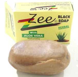 Zee Black Soap with Aloe Vera 3.5oz