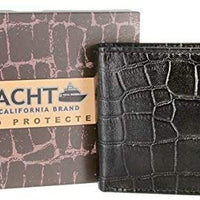 Alligator Embossed Genuine Leather Bifold Wallet