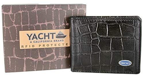 Alligator Embossed Genuine Leather Bifold Wallet